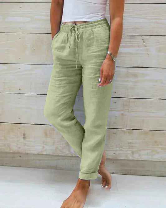 Stacy - stijlvolle linnen broek voor dames