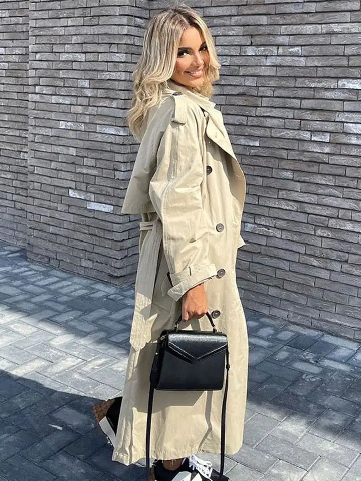 Elegante winter trenchcoat voor dames - Tirza