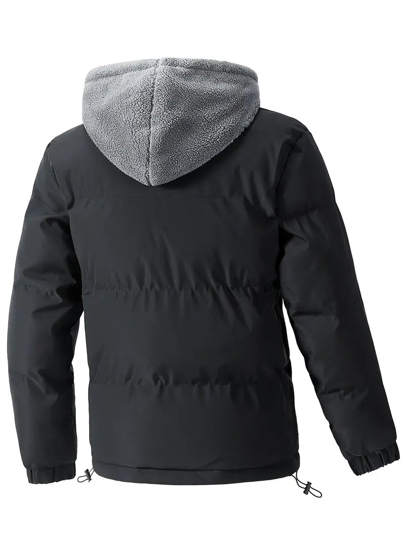 Sep - Heren Tweedelige Pufferjas met Capuchon - Warme Fleecejas voor Winter en Outdoor Activiteiten