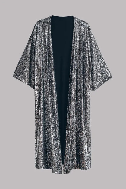 Disco Glamour Kimono met opgenaaide mouwen