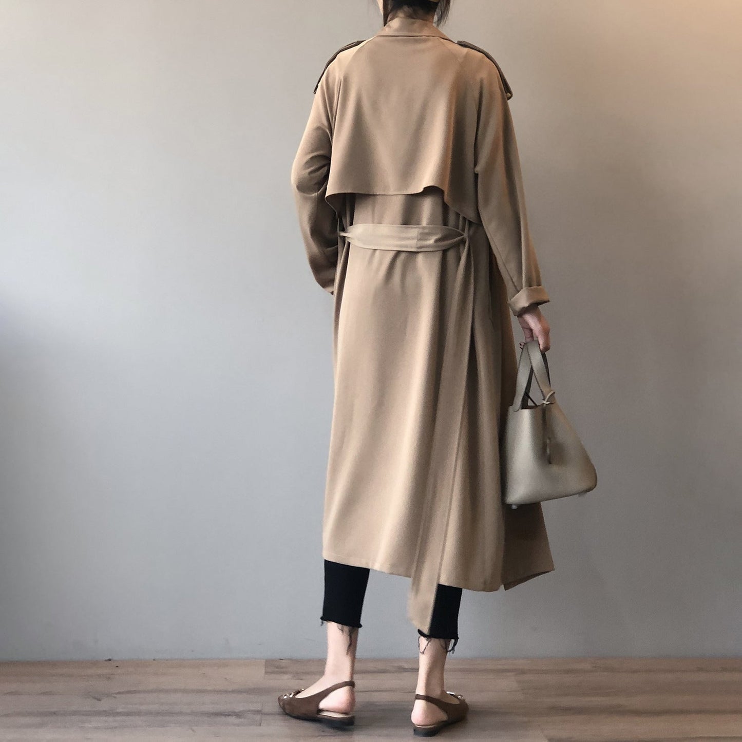 Dames retro baggy trenchcoat voor de winter - Maria