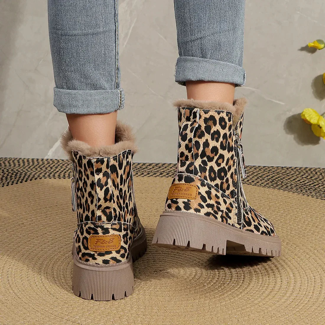 Safari | Bottes d'hiver élégantes et fourrées