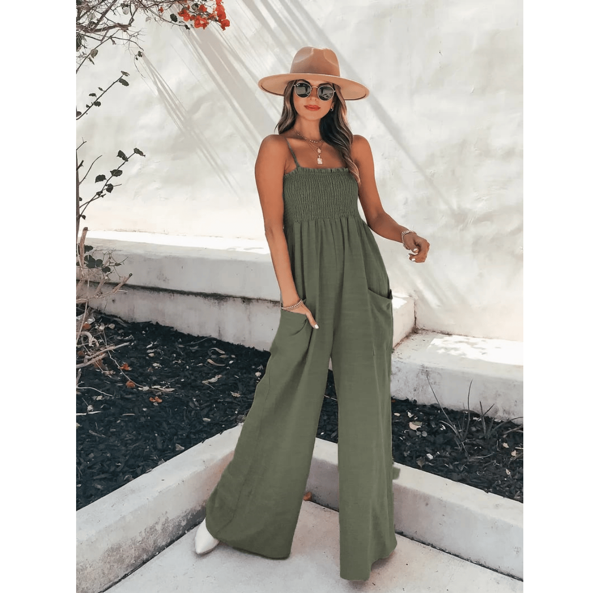 Elisa Jumpsuit met wijde pijpen