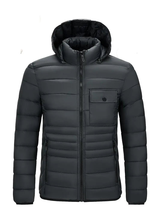 Dexter - Heren Winterjas - Warme Puffer met Capuchon en Opstaande Kraag