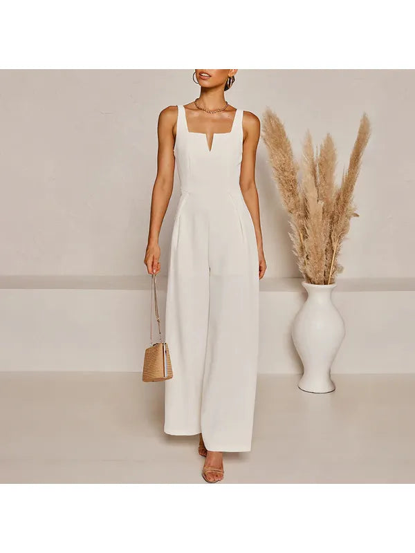 JUMPSUIT MET V-HALS