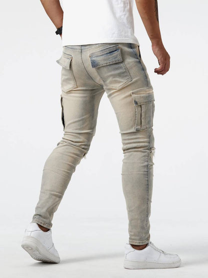 Dean – slim-fit cargobroek voor heren