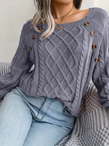 Acrylic Knit Comfort Pullover