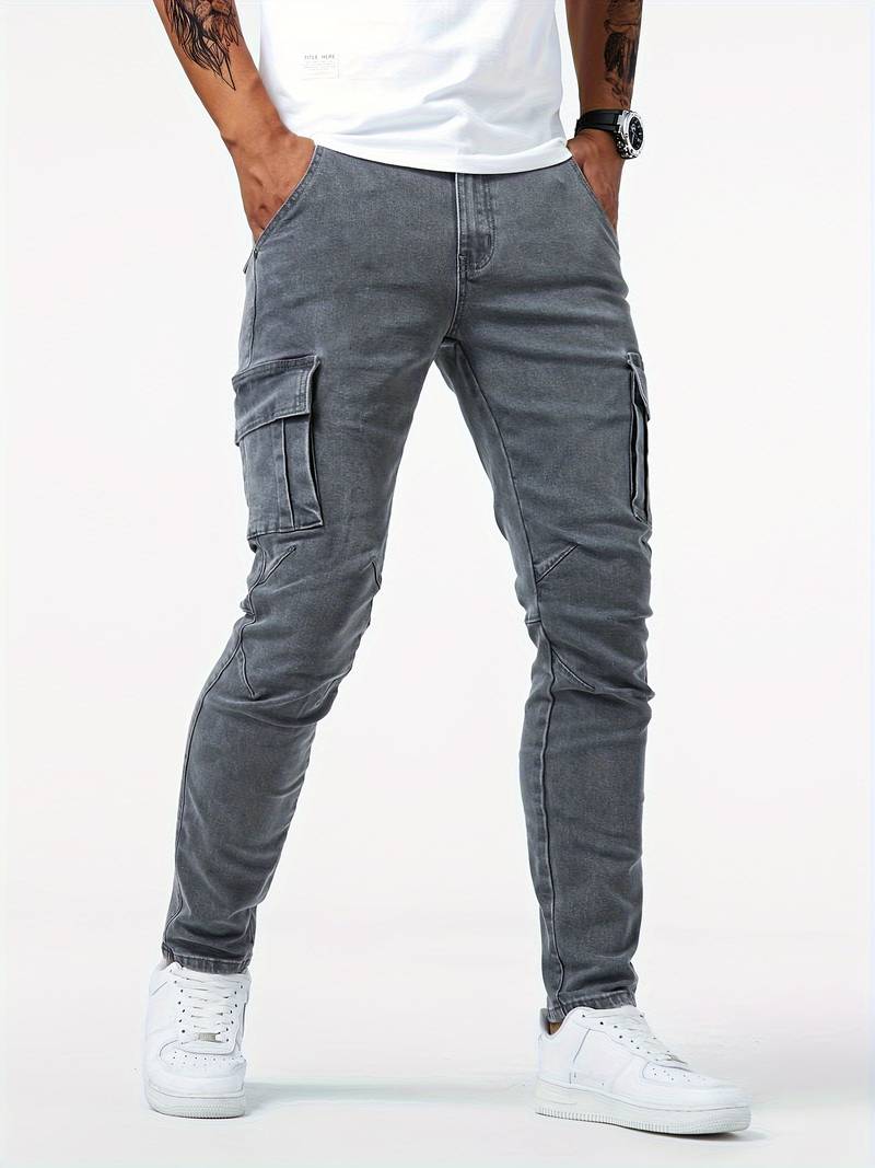 Dean – slim-fit cargobroek voor heren