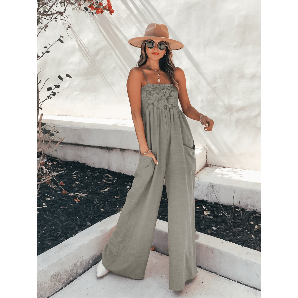 Elisa Jumpsuit met wijde pijpen