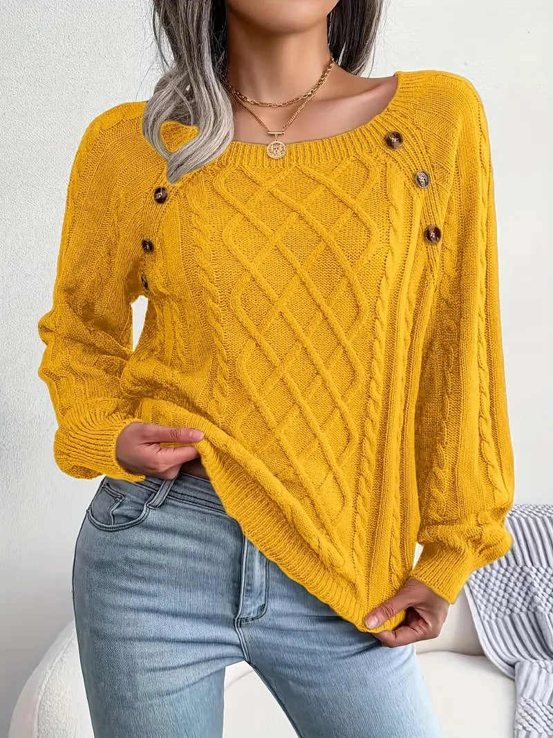 Acrylic Knit Comfort Pullover