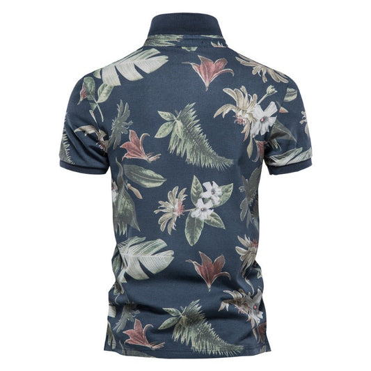 Ethan - Tropical Breeze Polo - Omarm de Hawaiian Summer Vibes