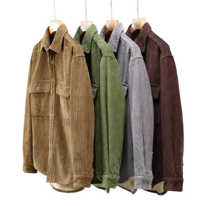 ABERNATHY - Corduroy wintershirt voor mannen