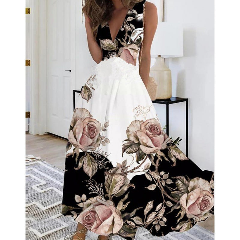 Carol | Bloemen Maxi Jurk