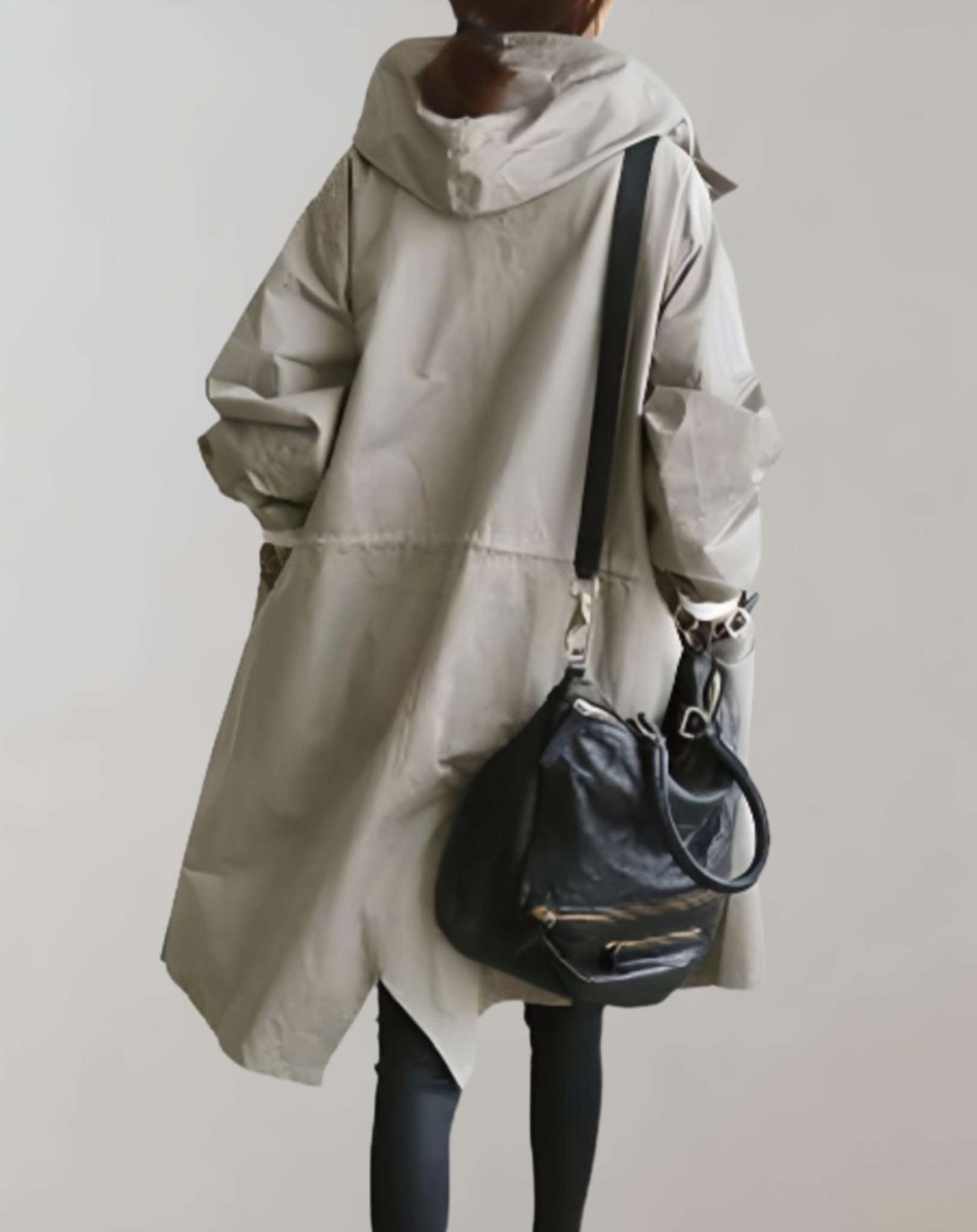 Darce | Waterdichte en warme trenchcoat met capuchon