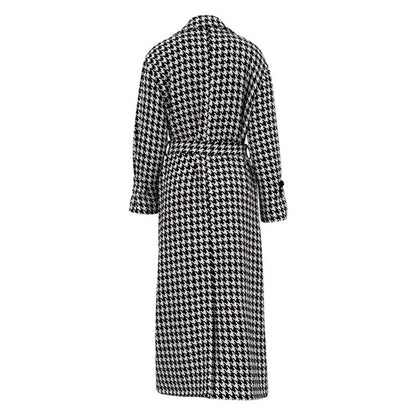 Dames trenchcoat met houndstooth patroon - Brigit