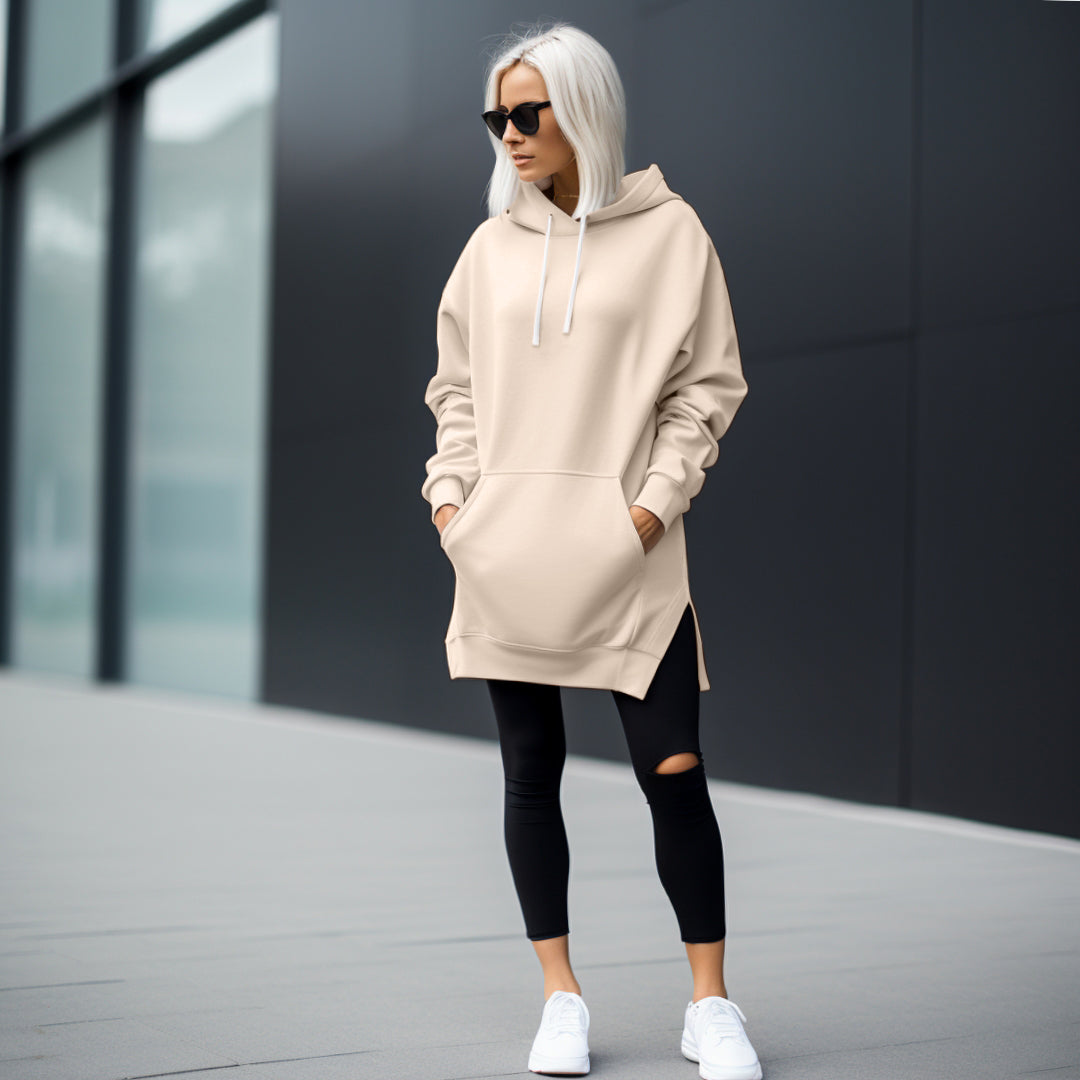 Übergroßes Hoodie-Kleid: Bequem und Stylisch