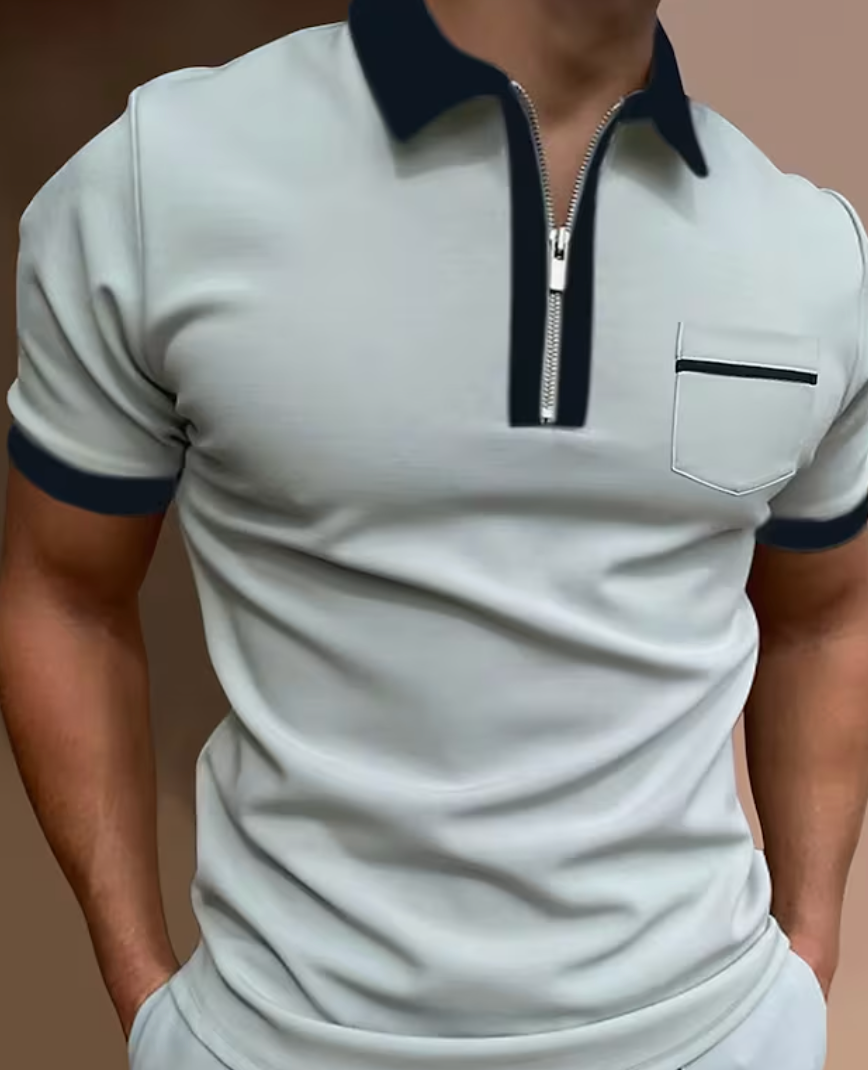 Harrison - Refined Charm Polo Shirt - Uniquely Elegant for Discerning Gentlemen