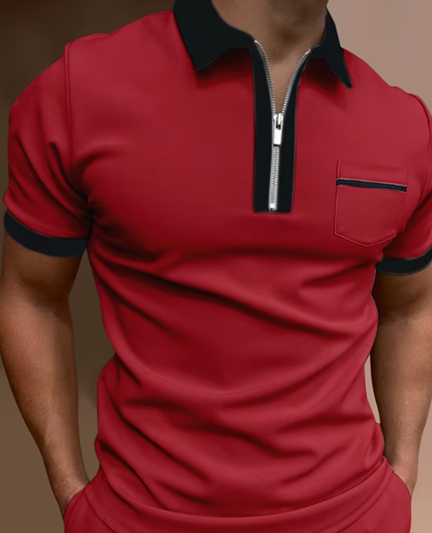 Harrison - Refined Charm Polo Shirt - Uniquely Elegant for Discerning Gentlemen