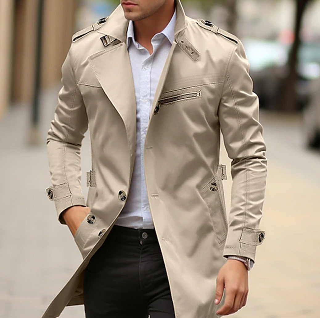 Matthew – elegante lente-trenchcoat voor heren