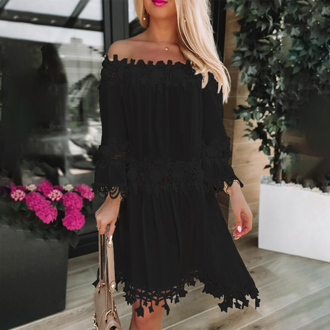 DOROTA - Stijlvolle off shoulder jurk