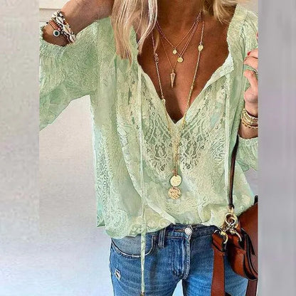 Cynthia - Gehaakte boho damesblouse