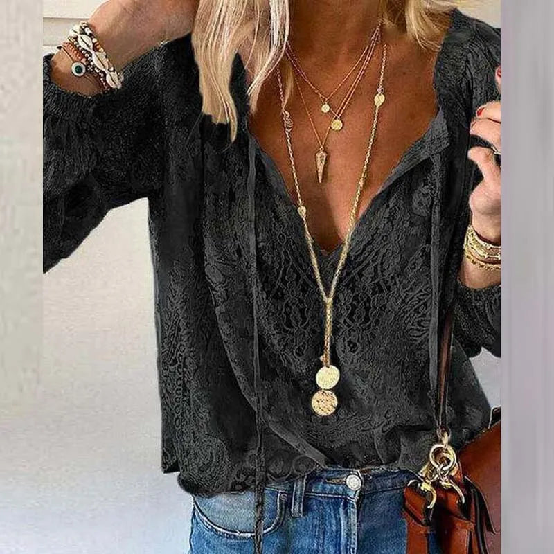 Cynthia - Gehaakte boho damesblouse