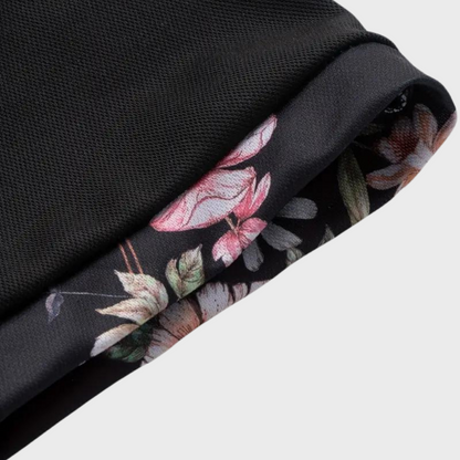 Sander - Herenpoloshirt met bloemenprint