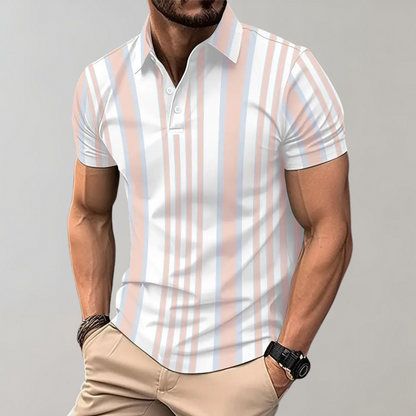 Sef - Casual gestreept herenpoloshirt