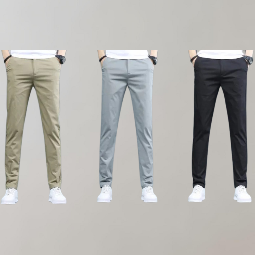 Villum - Stretch taille chino broek