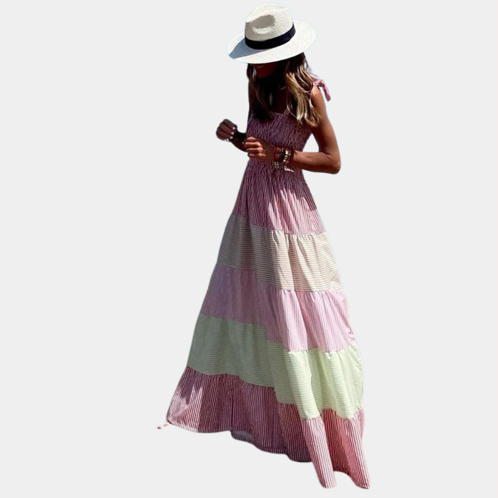 Rosalind - Multicolor maxi-jurk voor dames