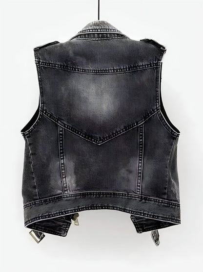 Denim vest voor dames - Debi