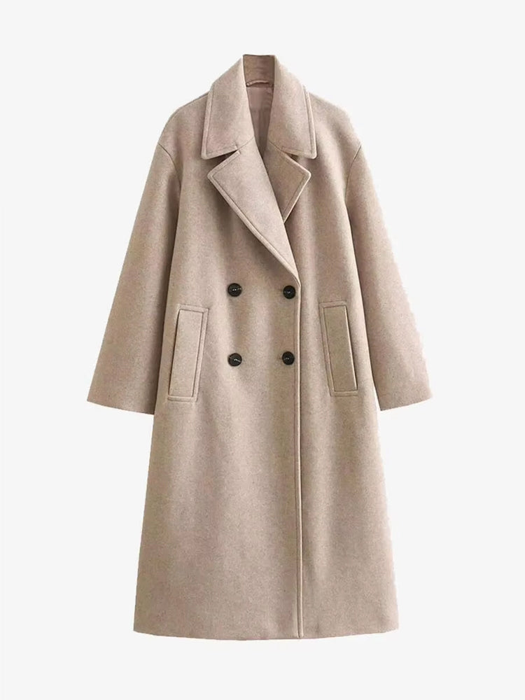 Myla - Elegante Wollen Trenchcoat