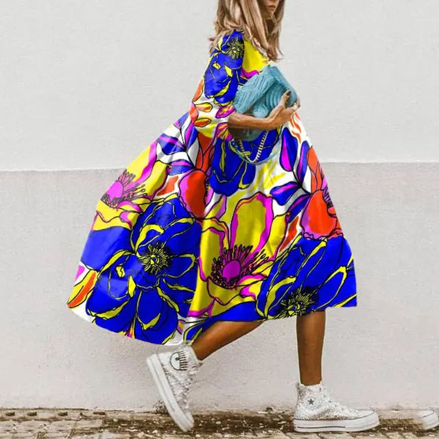 Margu | Bohemian Jurk met Print