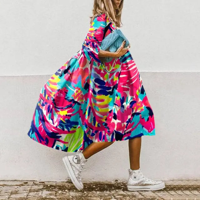 Margu | Bohemian Jurk met Print