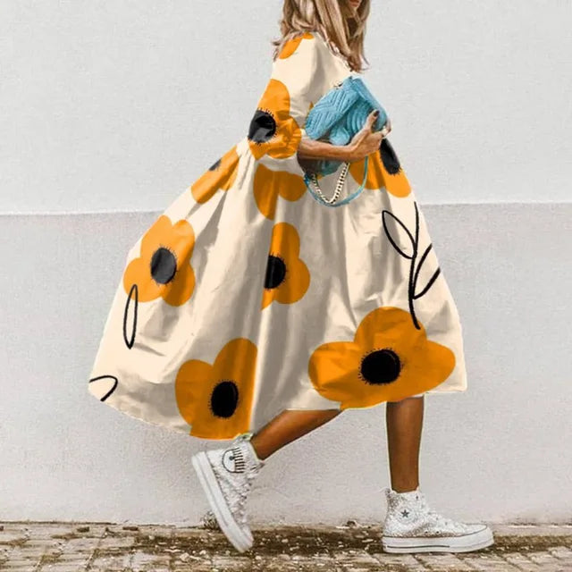 Margu | Bohemian Jurk met Print