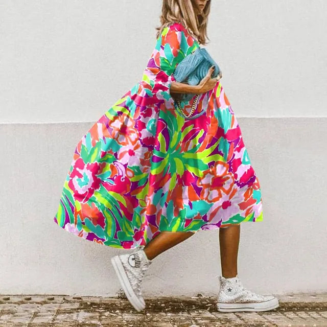 Margu | Bohemian Jurk met Print