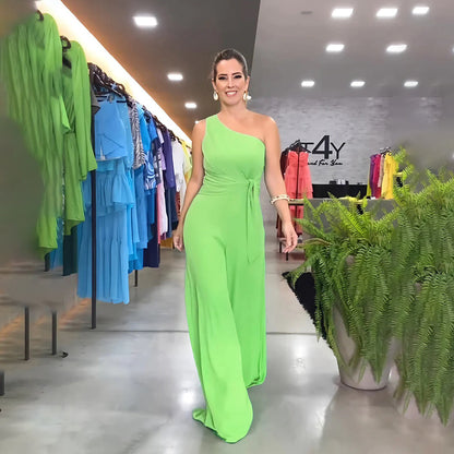 GEORGINA - Stijlvolle jumpsuit met één schouder