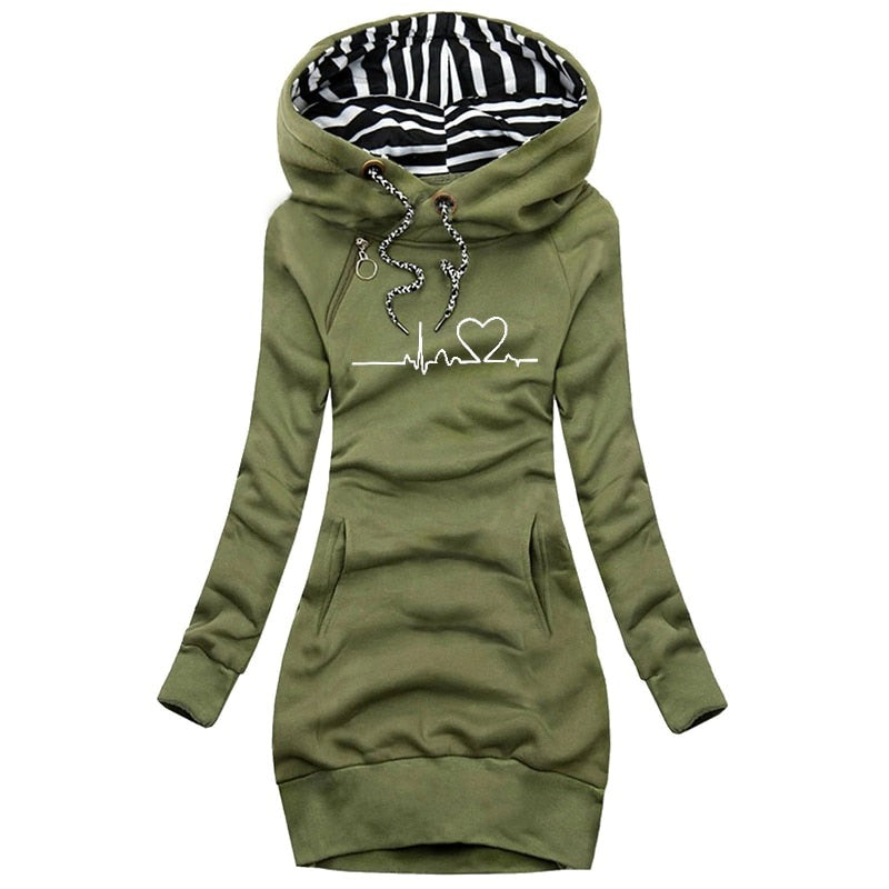Heartbeat trui - mode winter trui jurk