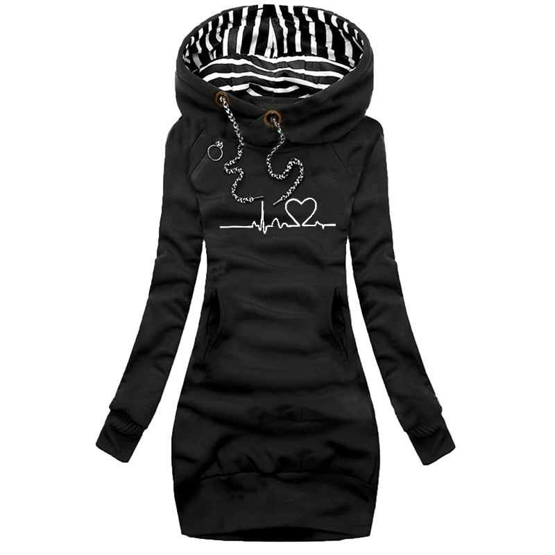 Heartbeat trui - mode winter trui jurk