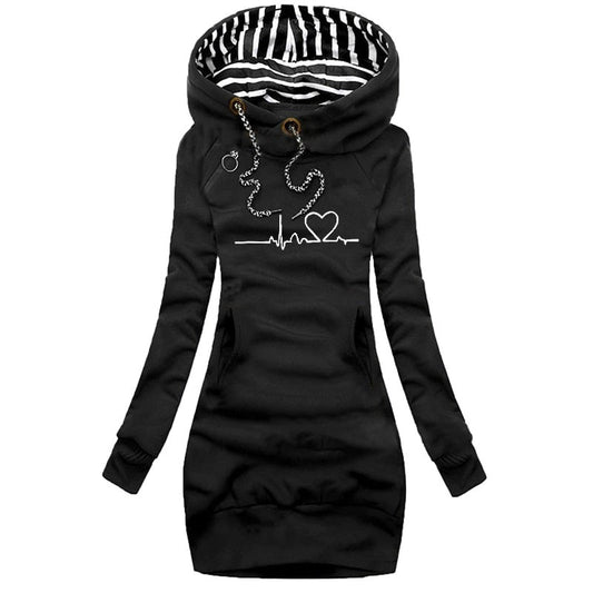 Heartbeat trui - mode winter trui jurk