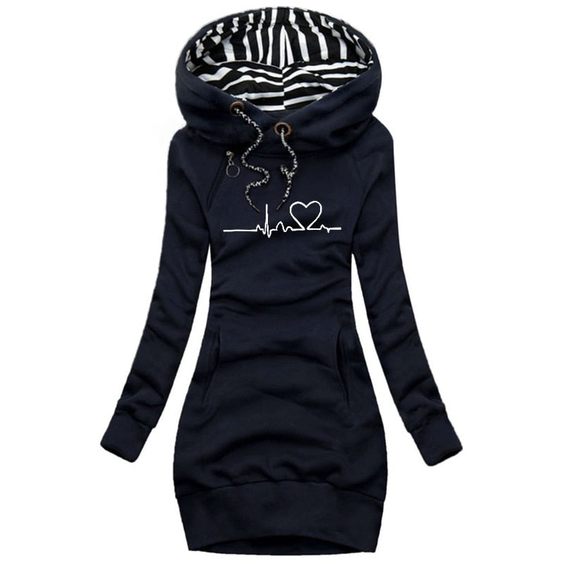 Heartbeat trui - mode winter trui jurk