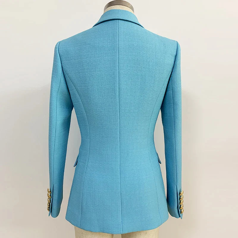 Asa- Klassieke Slim-Fit Dubbellaagse Blazer voor Dames