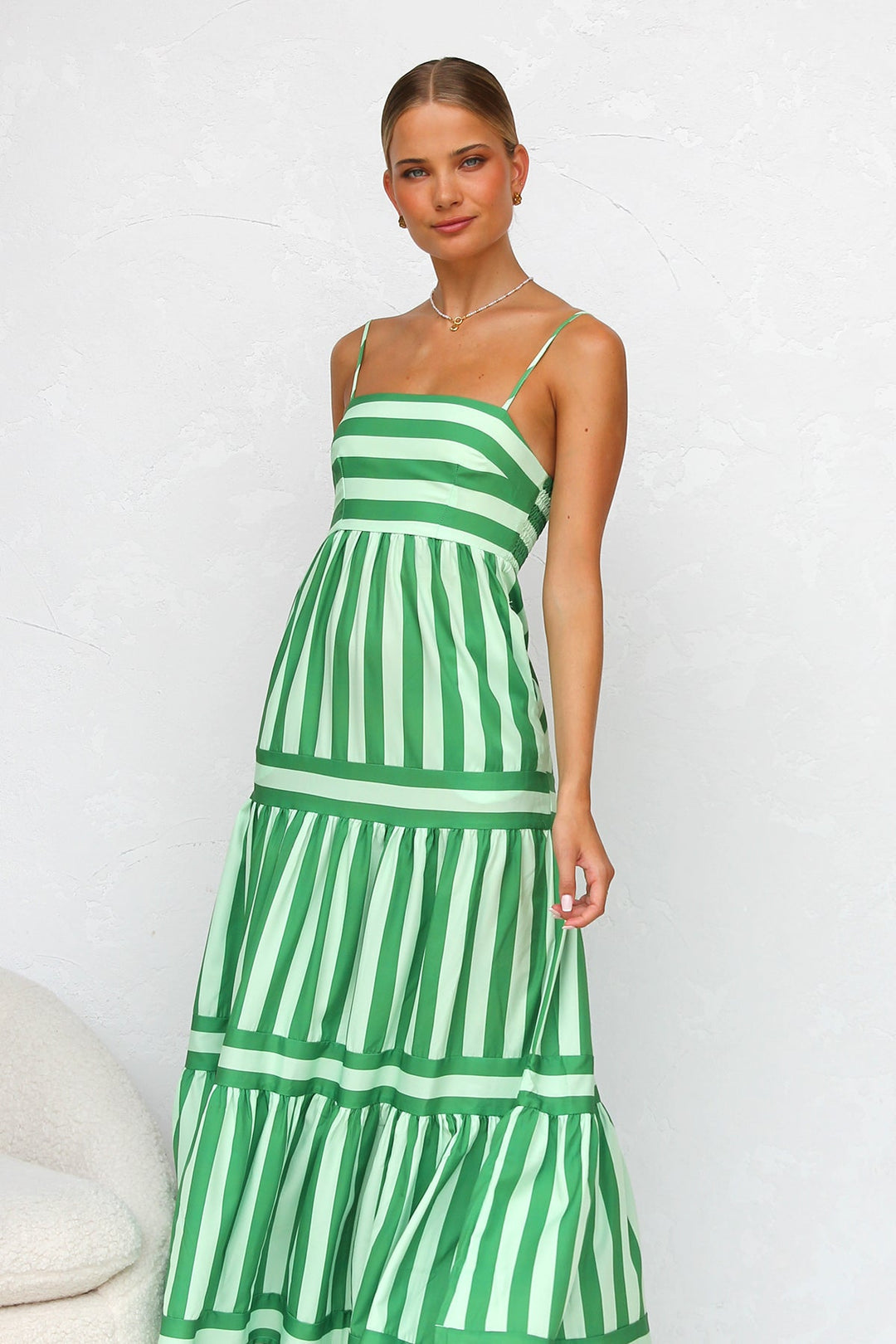 Sunsecrets- Gestreepte maxi-jurk