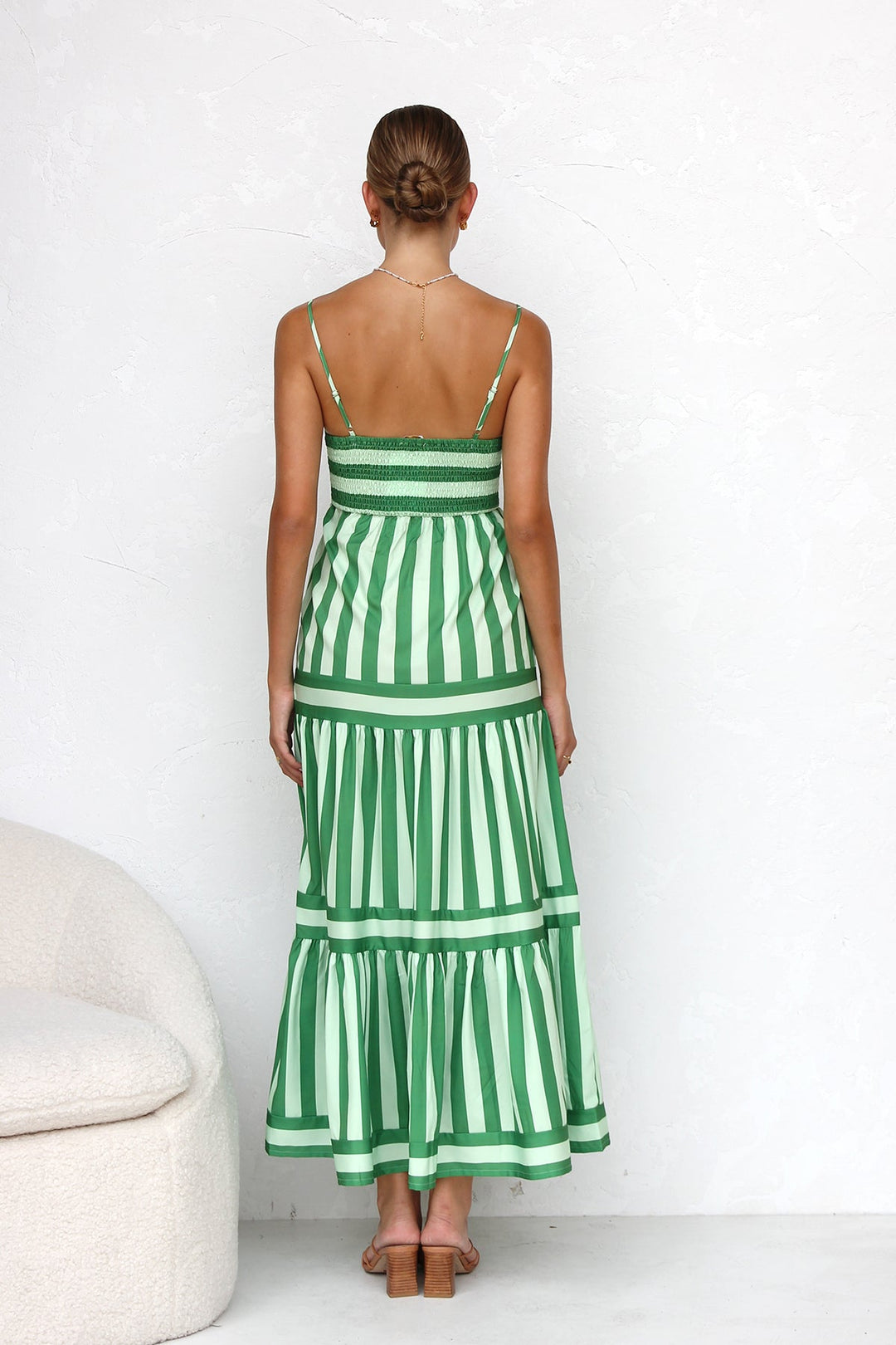 Sunsecrets- Gestreepte maxi-jurk