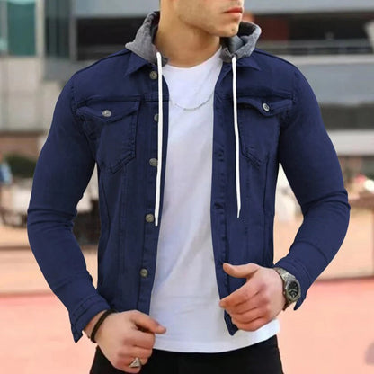 KORATH - Denim hooded shirt