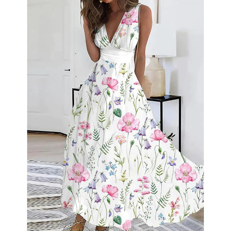 Carol | Bloemen Maxi Jurk