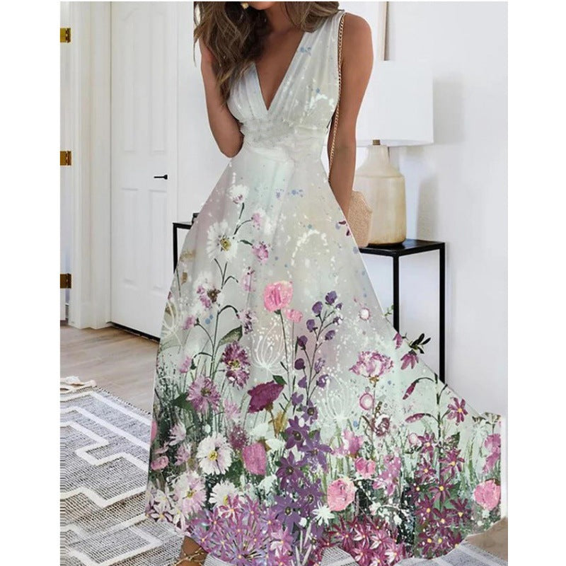 Carol | Bloemen Maxi Jurk