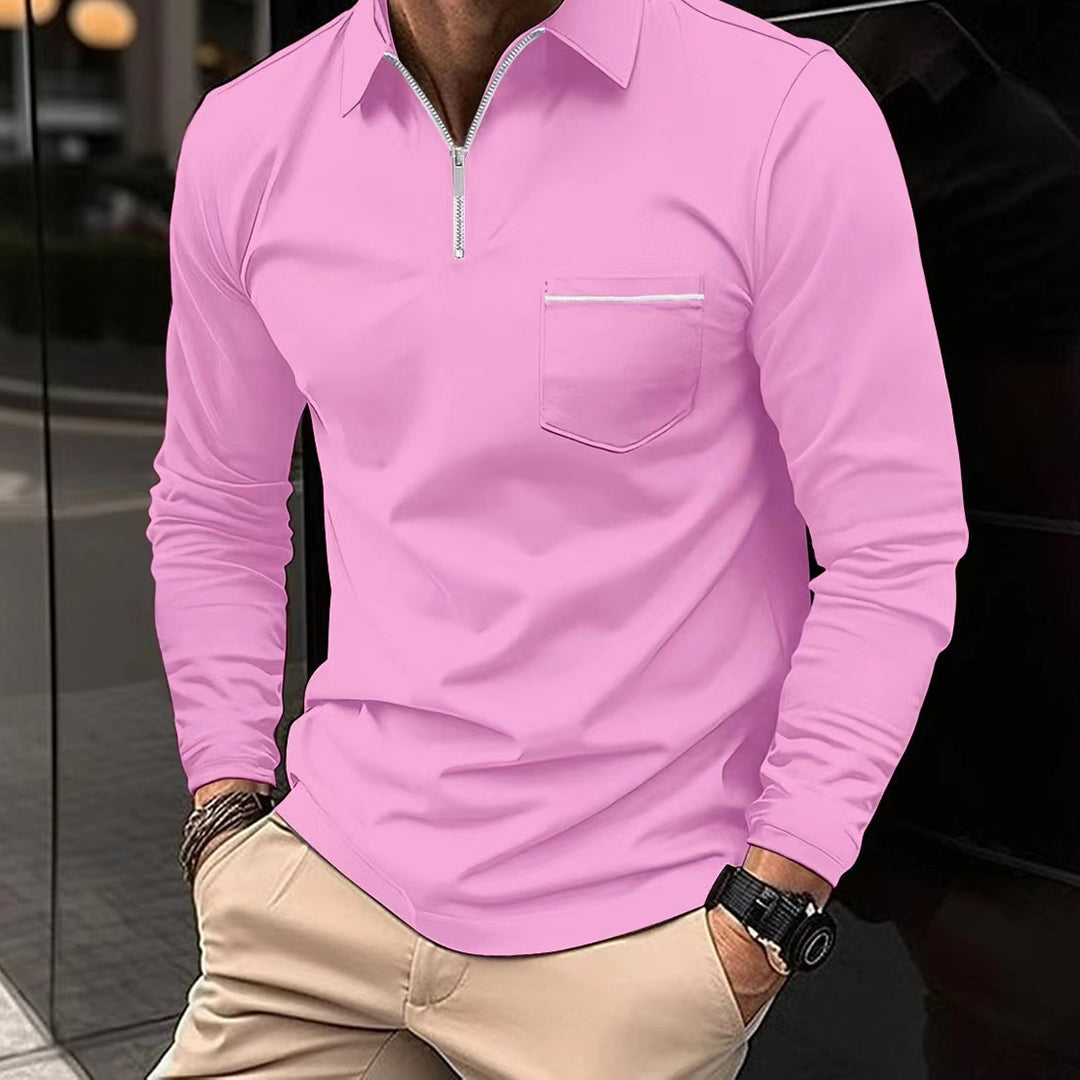 TODD - Poloshirt met lange mouwen