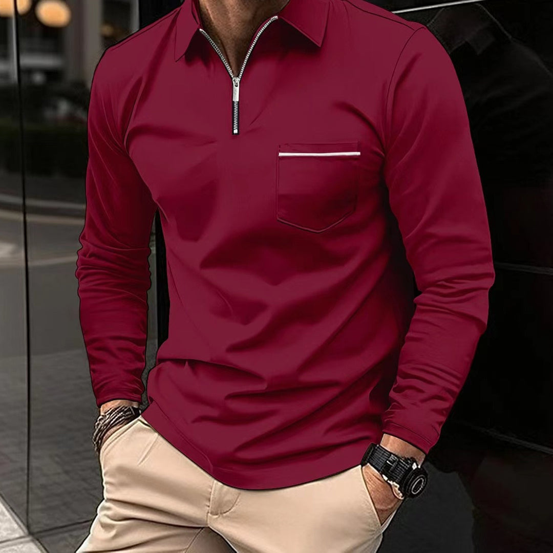 TODD - Poloshirt met lange mouwen