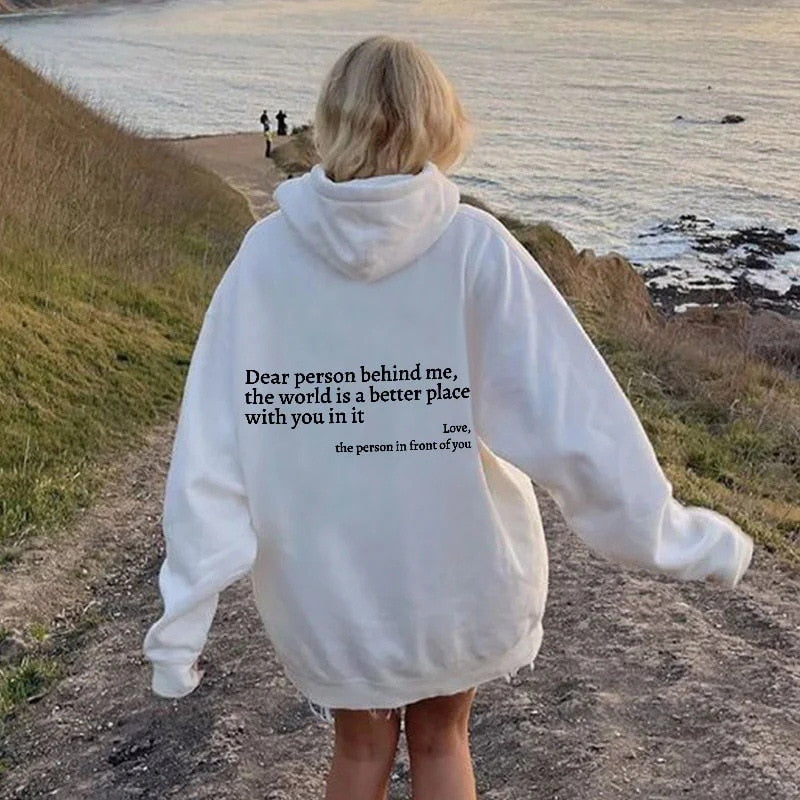 Angel™ - lieve persoon achter mij unisex hoodie [laatste dagkorting]